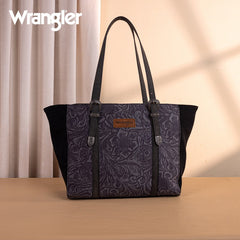 Wrangler Vintage Floral Printed Large Tote Bag