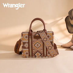 Wrangler Aztec Pattern Dual Sided Print Tote Bag
