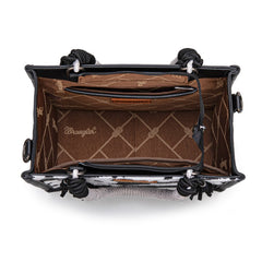Wrangler CowPrint Rope Handle Tote Bag