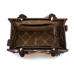 Wrangler CowPrint Rope Handle Tote Bag