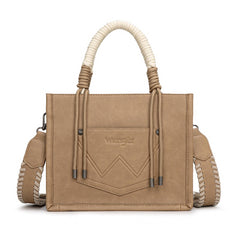 Wrangler CowPrint Rope Handle Tote Bag