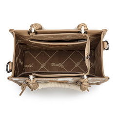 Wrangler CowPrint Rope Handle Tote Bag
