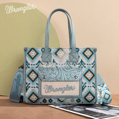 Wrangler Aztec Concealed Carry Canvas Tote