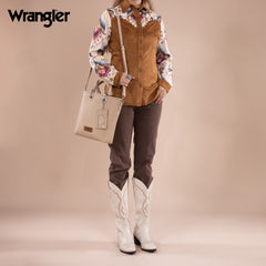Wrangler Top Handle Tote Bag Detachable Key Ring Card Holder