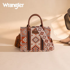 Wrangler Aztec Pattern Dual Sided Print Tote Bag