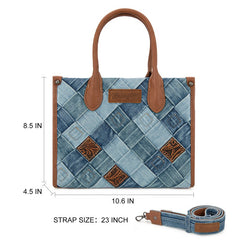 Wrangler Woven Denim Concealed Carry Tote Set