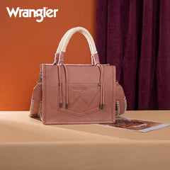 Wrangler CowPrint Rope Handle Tote Bag