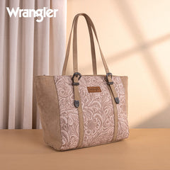 Wrangler Vintage Floral Printed Large Tote Bag