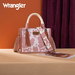 Wrangler CowPrint Rope Handle Tote Bag