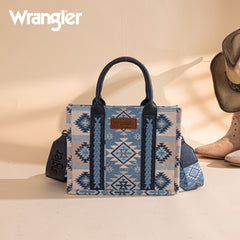 Wrangler Aztec Pattern Dual Sided Print Tote Bag