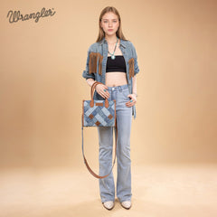 Wrangler Woven Denim Concealed Carry Tote Set