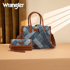 Wrangler Woven Denim Concealed Carry Tote Set