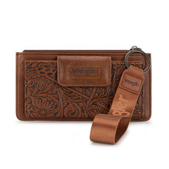 Wrangler Floral Tooled Card Wallet