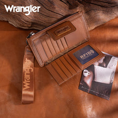 Wrangler Floral Tooled Card Wallet