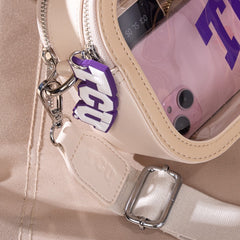 Texas Christian University Horned Frogs Clear Crossbody Bag