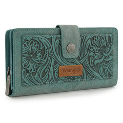 Wrangler Floral Tooled Bifold Wallet