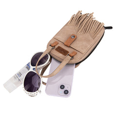 Wrangler Fringe Western Mini Crossbody Bag
