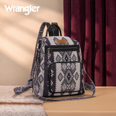 Wrangler Aztec Print Canvas Backpack