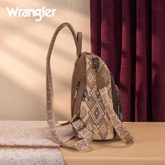Wrangler Aztec Print Canvas Backpack