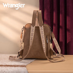 Wrangler Aztec Print Canvas Backpack