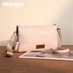 Wrangler Leather Printed Wristlet