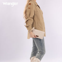 Wrangler Leather Printed Wristlet