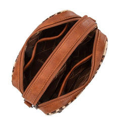 Wrangler Dual Zipper Stitch Crossbody Bag