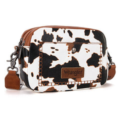 Wrangler Dual Zipper Stitch Crossbody Bag
