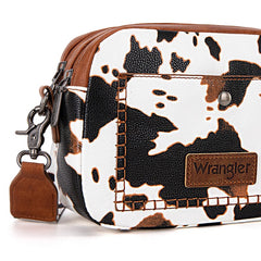 Wrangler Dual Zipper Stitch Crossbody Bag