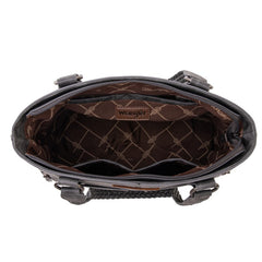Wrangler Braided Detail Multi Pockets Concealed Carry Tote