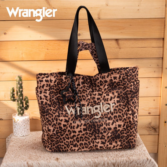 Wrangler Leopard Print Tote Bag