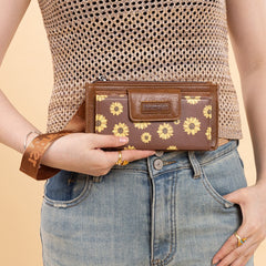 Wrangler Sunflower Print Card Wallet