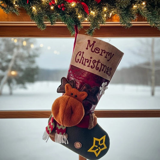 Cowgirl Wear Christmas Stocking Sock Bag