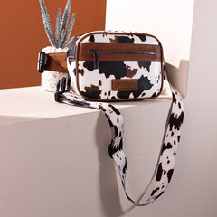 Wrangler Cow Print Belt Bag/Fanny Pack