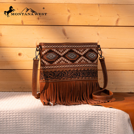 Montana West Tooled Collection Concealed Carry Crossbody