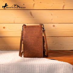 Montana West Tooled Collection Phone Crossbody Bag