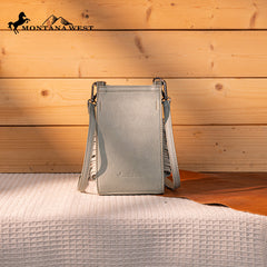 Montana West Tooled Collection Phone Crossbody Bag