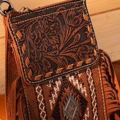 Montana West Tooled Collection Phone Crossbody Bag