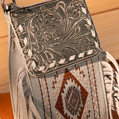 Montana West Tooled Collection Phone Crossbody Bag
