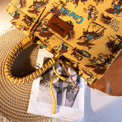 Wrangler Cowboy Print Tote Bag