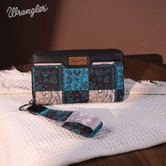 Wrangler Pailsey Printed Wristlet Wallet