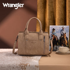 Wrangler Tooled Aztec Pattern Print Concealed Carry Tote Bag