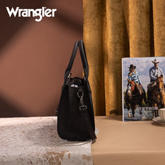 Wrangler Tooled Aztec Pattern Print Concealed Carry Tote Bag