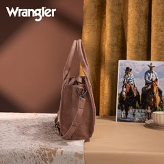 Wrangler Tooled Aztec Pattern Print Concealed Carry Tote Bag