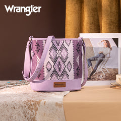 Wrangler Aztec Print Canvas Bucket Bag