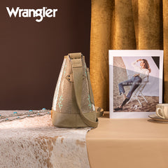 Wrangler Aztec Print Canvas Bucket Bag