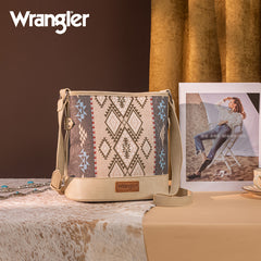 Wrangler Aztec Print Canvas Bucket Bag