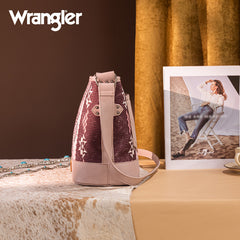 Wrangler Aztec Print Canvas Bucket Bag