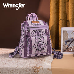 Wrangler Aztec Print Canvas Backpack