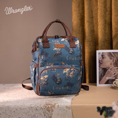 Wrangler Cowboy Print Diaper Bag